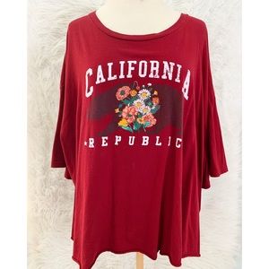California Republic plus size crop top